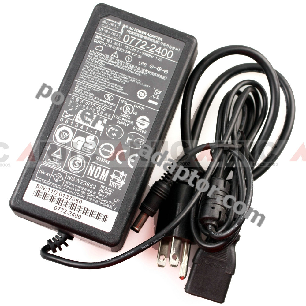 NEW HP 0772-2400 24V 3A 3000mA Print Power Supply AC Adapter - Click Image to Close